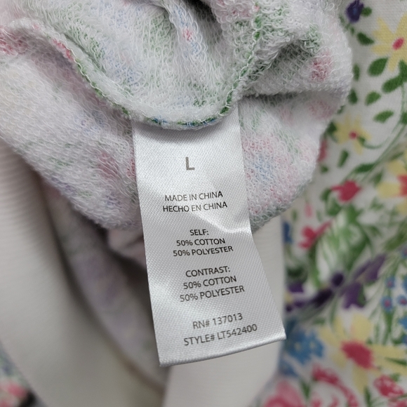 WILDFOX TUSCAN BOUQUET PULLOVER, SIZE L - Picture 5 of 8